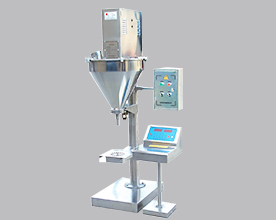 實(shí)拍半自動粉劑包裝機(jī)  速度快扭距大、可灌裝多種粉劑
